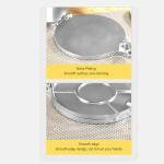 Tortilla Press 6.5 Inch, Cast Iron Tortilla Maker, Manual Roti Maker Dough Press Quesadilla Maker, Aluminum Alloy, Taco Holders, Rotis Press, For Taco, Presser Chapati To Rotate Pizza Press Silver