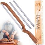 NANYI Sourdough for Even Slicing – Bow Bread Knife with Wooden Handle, Bread Cutter for Homemade Sourdough Loaves, Precision Bread Saw for Artisan and Homemade Bread (right hand)