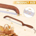 NANYI Sourdough for Even Slicing – Bow Bread Knife with Wooden Handle, Bread Cutter for Homemade Sourdough Loaves, Precision Bread Saw for Artisan and Homemade Bread (right hand)