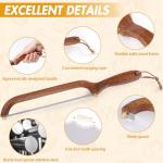 NANYI Sourdough for Even Slicing – Bow Bread Knife with Wooden Handle, Bread Cutter for Homemade Sourdough Loaves, Precision Bread Saw for Artisan and Homemade Bread (right hand)