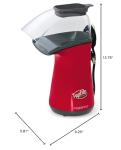 Presto 04863 Poplite Hot Air Popcorn Popper - Built-In Measuring Cup + Melts Butter, Easy to Clean, Built-In Cord Wrap, 18 Cups, Red