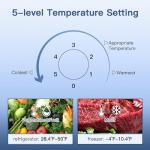 BANGSON 4.0 Cu.Ft Small Refrigerator with Freezer, Small Fridge with Top Freezer, for Apartment, Bedroom, Dorm, and Office, Double Door, Black