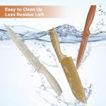 E-far 12-Piece Kitchen Knife Set, Stainless Steel Chef Knives Set with 6 Blade Guards, Sharp Kitchen Cooking Knife with Ergonomic Handle, Anti-Rust & Easy to Clean (Multicolor)