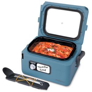Presto 06017 8-Quart Nomad Traveling Slow Cooker, Blue