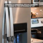 Fridge Lock for Kids and Adults, (2 Pack) French Door Refrigerator Lock, Adjustable Refrigerator Lock for Kids, Toddlers, and Adults, Double Door Fridge Lock, Easy Installation