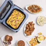 Presto 06017 8-Quart Nomad Traveling Slow Cooker, Blue