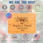Personalized Cutting Board for Christmas 2025 Gifts, Custom Engraved Wood Cutting Board for Housewarming, Anniversary, New Home, Wedding, Engagement, Christmas Good Gift Idea for Couple, Parent, Women