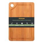 Bamboo Cutting Board for Kitchen, Wooden Cutting Boards with Deep Juice Grooves for Chopping & Serving, 100% Natural Organic Bamboo, Pre Oiled, 12" x 8" - 0.6" Thick