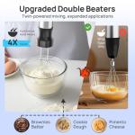 Consciot 4-in-1 Immersion Blender Handheld Max 1100W, Corded Stick Emulsifier with Entire Stainless Steel Blender Shaft, Trigger Speed Control, For Blending, Beating, Frothing, Mixing & More, Non-BPA