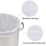 4 Pack 22" x 26" Brew Bags Extra Large Reusable 250 Micron Fine Mesh Bag for Fruit Cider Apple Grape Wine Press Drawstring Straining Brew in a Bag