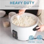 60-Cup Aroma Commercial Rice Cooker, White