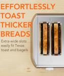 Cowsar 4 Slice Toaster, Compact Toaster with Extra Wide Slots for Toasting Bread, Bagel, Cancel/Bagel/Defrost Function, Dual Independent Controls, 6 Shade Settings, Removable Trays, Brushed Stainless