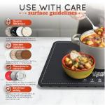 Sizzle Spire Electric Warming Tray, Rollable Silicone Warming Pad for Food with 4 Temperature Settings, auto Shut-Off, Great Food Warmer Mat for Parties, Buffets, Gatherings and Everyday Use - Black