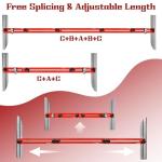 Stair Tread Template Tools,Multifunctional Aluminum Alloy Stairs Measuring Tool,Adjustable Length & Direction & Lockable,for Staircase Planning Layouts & Object Gauge Measurement