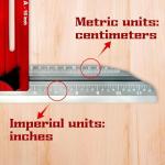Stair Tread Template Tools,Multifunctional Aluminum Alloy Stairs Measuring Tool,Adjustable Length & Direction & Lockable,for Staircase Planning Layouts & Object Gauge Measurement