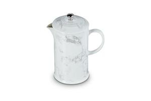 Le Creuset Stoneware 34 oz. French Press, Marble Collection