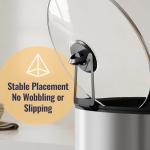 NiHome Slow Cooker Lid Holder Fit for Crockpot for Hands-Free Cooking, Fits Various Lid Sizes, Stable and Non-Slip Design, Prevents Water Stains on Countertops, Easy to Use, Space-Saving Storage