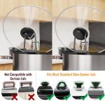 NiHome Slow Cooker Lid Holder Fit for Crockpot for Hands-Free Cooking, Fits Various Lid Sizes, Stable and Non-Slip Design, Prevents Water Stains on Countertops, Easy to Use, Space-Saving Storage