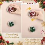 Leriton 6 Sets Christmas Hands Free Knife Sharpener Gift with Suction Base Multi Angle Pocket Kitchen Knife Sharpener and Organza Bags Gift Cards for Knives Scissors Cleavers Tools, Red Green Black