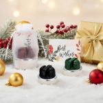 Leriton 6 Sets Christmas Hands Free Knife Sharpener Gift with Suction Base Multi Angle Pocket Kitchen Knife Sharpener and Organza Bags Gift Cards for Knives Scissors Cleavers Tools, Red Green Black