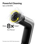 HOTO Grip™ Cordless Electric Spin Scrubber, IPX7 Waterproof, Lightweight at 0.65 lb with 6 Brush Heads, Powerful Cleaning Scrubber, for Bathroom, Kitchen, Tile, Shower