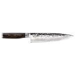 Shun Premier 8" Chef's Knife, Handcrafted Japanese Kitchen Knife for Professional and Home Chefs, VG-MAX Core with Damascus Stainless Steel Cladding, Pakkawood Handle