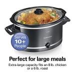 Hamilton Beach 8-Quart Slow Cooker with 3 Settings