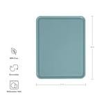 KitchenAid Classic Plastic Cutting Board with Perimeter Trench and Non Slip Edges, Dishwasher Safe, 11 inch x 14 inch, Blue