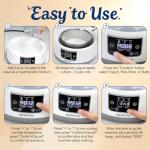 Genuine Sayueyous Yogurt Maker with Adjust Temp(32°C-45°C/90°F-113°F)&Time(1-99h) and PP Lid,Celsius Increment,Hour Countdown,LED Display,304 Stainless Steel Inner Bowl (1.2L)