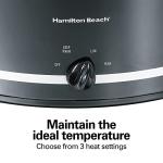 Hamilton Beach 8-Quart Slow Cooker with 3 Settings