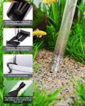 Aquarium Vacuum Gravel Cleaner Adjustable, Aquariums Siphon Fish Tank Cleaner, Manual Python Water Changer with Air Push Button, Fishtank Vacuums Cleaning Kit for Suck Manure Wash Sand