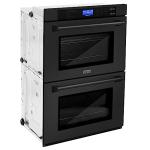 ZLINE 30" Professional Double Wall Oven with Self Clean and True Convection in Black Stainless Steel (AWD-30-BS)