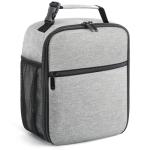 Lunch Bag for Men/Women, Reusable Lunchbox for Adult, Small Insulated Lunch box, Lunch Tote Bag for Office, Work, Picnic - Grey