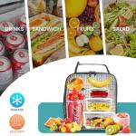 Lunch Bag for Men/Women, Reusable Lunchbox for Adult, Small Insulated Lunch box, Lunch Tote Bag for Office, Work, Picnic - Grey