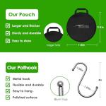 iPower Herb Drying Rack 6-Layer 2-Feet Black Mesh Hanging Net Dryer Collapsible with Opendoor, Pothook and Storage Pouch, for Hydroponics Buds and Flowers