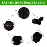 iPower Herb Drying Rack 6-Layer 2-Feet Black Mesh Hanging Net Dryer Collapsible with Opendoor, Pothook and Storage Pouch, for Hydroponics Buds and Flowers