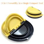 Twostubir Tortilla Sealer and Crimper for 6, 8, 10 Inch Wraps | 3-in-1 Manual Press for Homemade Burritos, Quesadillas, Tacos, and Calzones