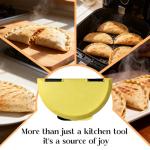 Twostubir Tortilla Sealer and Crimper for 6, 8, 10 Inch Wraps | 3-in-1 Manual Press for Homemade Burritos, Quesadillas, Tacos, and Calzones