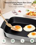 Nuwave Medley XL Digital Electric Skillet, Family Size Griddle w/Glass Lid, 2025 New & Improved Precision Heating, 100°-425°F, PFAS Free G11 Nonstick Ceramic Coating, Portable Hot Plate, 7qt Capacity