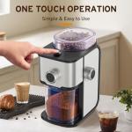 Coffee Grinder Electric Burr Coffee Bean Grinder for 2-12 Cups, Adjustable Burr Mill for 14 Grinding Settings, Stainless Steel