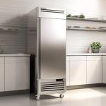 Coolski 27" W Commercial Freezer 1 Solid Door, 19.32 Cu.ft Reach-in Upright Stainless Steel Freezer, Fan Cooling, Auto-Defrost, LED Lighting