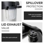 DUMOS 16-in-1 Electric Pressure Cooker 8 QT Stainless Steel Multi Cooker Electric for Pressure, Rice, Steamer, Yogurt Maker, Slow Cook, Black