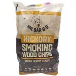 Mr. Bar-B-Q Hickory Wood Smoking Chips, 100% All Natural Wood Chips for Smokers, Works with Smoker, Gas, Electric Grill, Smoky & Fruity Flavor for Picnics, Grilling, Smoker, BBQ & Camping (1.8 Lb Bag)