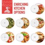 Gourmet Pasta Press Attachment for KitchenAid Stand Mixers, Pasta Press for KitchenAid Mixer with 7 Interchangeable Pasta Plates, Pasta Extruder Attachment by InnoMoon