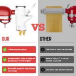 Gourmet Pasta Press Attachment for KitchenAid Stand Mixers, Pasta Press for KitchenAid Mixer with 7 Interchangeable Pasta Plates, Pasta Extruder Attachment by InnoMoon