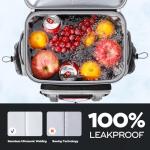 Maelstrom Backpack Cooler,Soft Lightweight Leakproof Cooler Backpack,35 Can Insulated Cooler Bag,Keeps 35 Cans Hot/Cold for Up to 16 Hours,Waterproof Lunch Bag for Men Women-Black