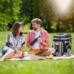 Maelstrom Backpack Cooler,Soft Lightweight Leakproof Cooler Backpack,35 Can Insulated Cooler Bag,Keeps 35 Cans Hot/Cold for Up to 16 Hours,Waterproof Lunch Bag for Men Women-Black