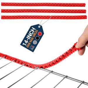 Silicone Oven Guards for Racks by Linda’s Essentials (3 Pack) - Heat-Resistant Rack Protectors Shield, Prevents Burns & Scars, Easy to Fit Design, Must-Have Kitchen Safety 14 Inches Long (Red)