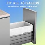 18 Gallon Heavy Duty Compactor Kitchen Trash Bags 1.2 Mil THICK 100 Count with Reinforced Drawstring | Perfect Fit for 18 Gallon & Most Kitchen Compactors | Tear & Leak Resistant