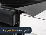 Silicone Stove Gap Covers - 2 Pack, Black